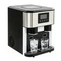 CHIMHOON Machine à Glaçons Petite 3-en-1 – Distributeur de Glaçons avec Glace Pilée, Machine à Glaçons de Table pour Maison, Autonettoyant, Bureau