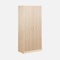 sweeek - Dressing. Armoire. 2 Portes avec penderie et rangements Linear. Panneaux stratifiés et – Armoires, Alice's Garden