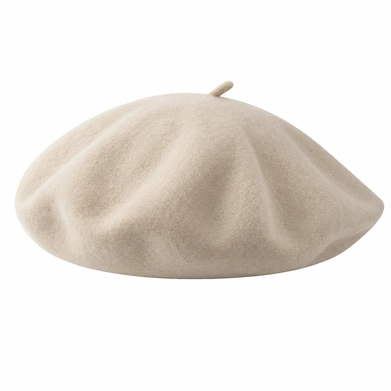 Béret classique beige élégant pour adultes