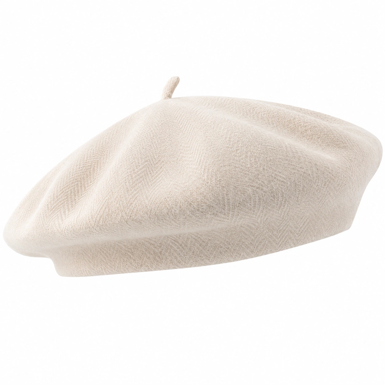 Béret beige unisexe élégant