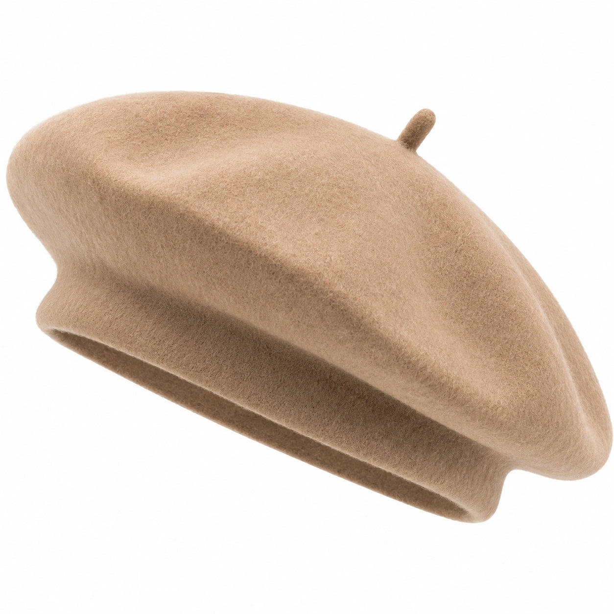 Béret classique beige