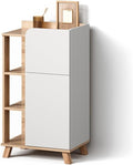 Livinity Meuble Salle de Bain Marano – 50x90cm avec Porte et tiroir, Sonoma/Blanc