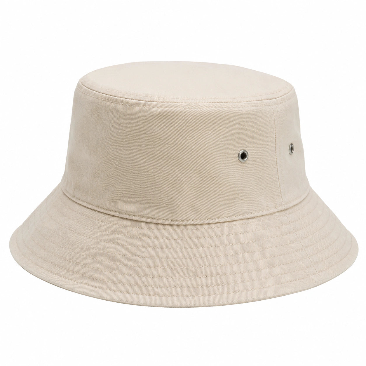Chapeau bob beige avec œillets de ventilation