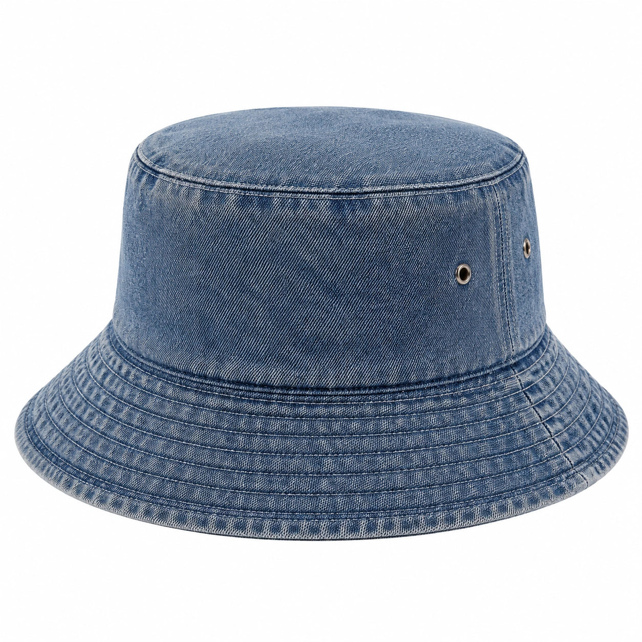 Bob en denim bleu avec œillets de ventilation