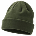 Bonnet en tricot vert olive pour adultes