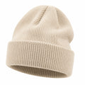 Bonnet tricoté adulte beige