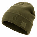 Bonnet en tricot vert kaki pour l'hiver