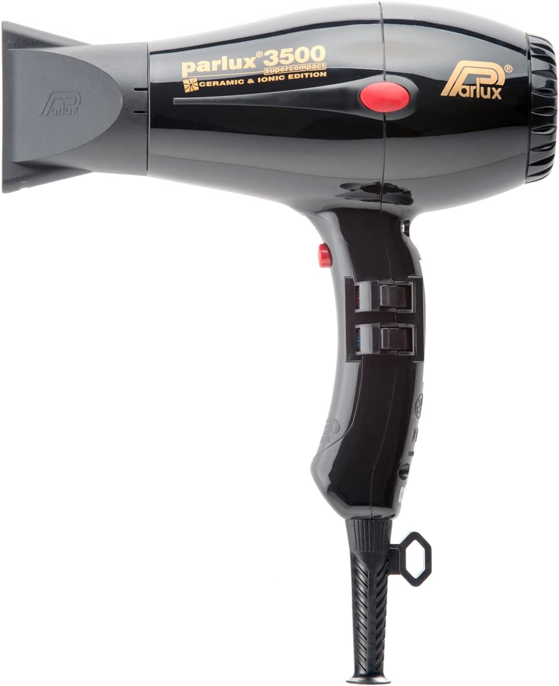 Supercompact 3500 Sèche-Cheveux Professionnel Ionique et Céramique Noir – Parlux