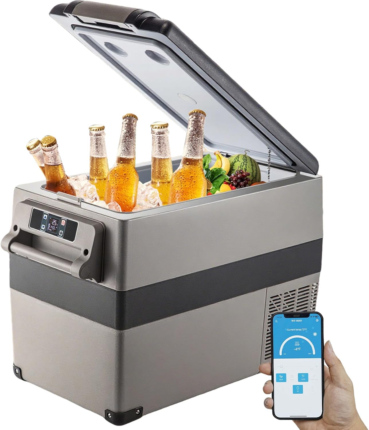 Mini réfrigérateurs – VEVOR, Glacière Électrique Voiture, Mini Congélateur Compresseur pour Maison/Voiture/Camping, 45 L, 60 W, 6 cm, 3x34