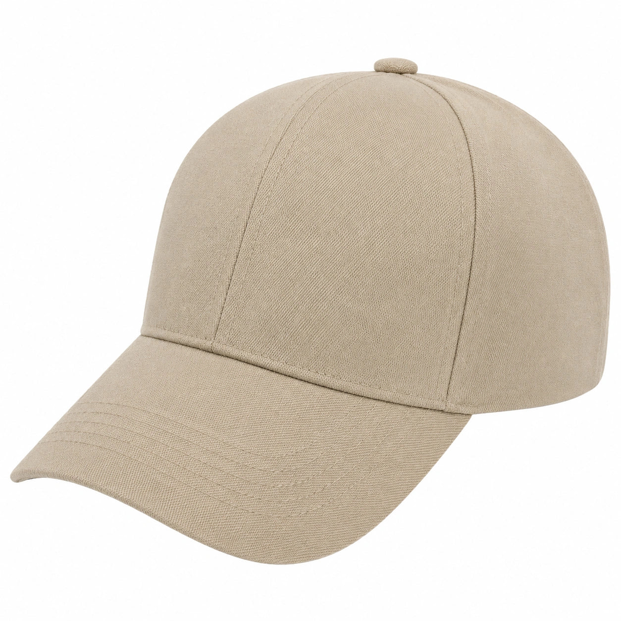 Casquette unisexe beige avec sangle réglable