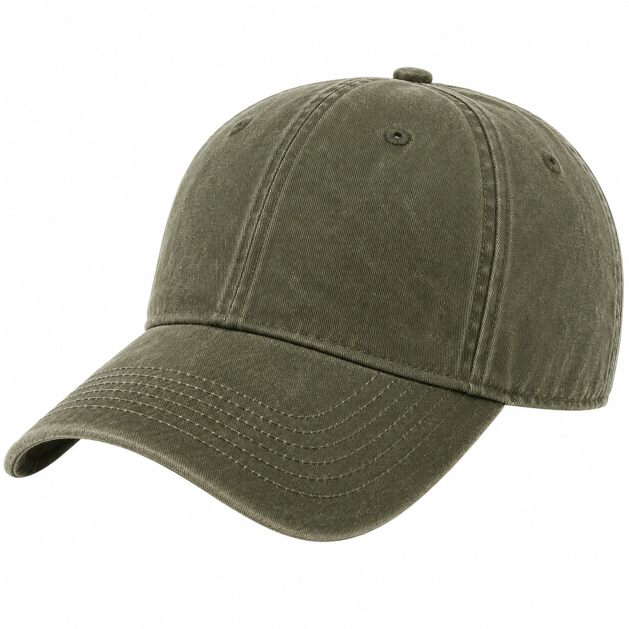 Casquette de baseball réglable vert olive