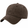 Casquette de baseball marron réglable pour adultes