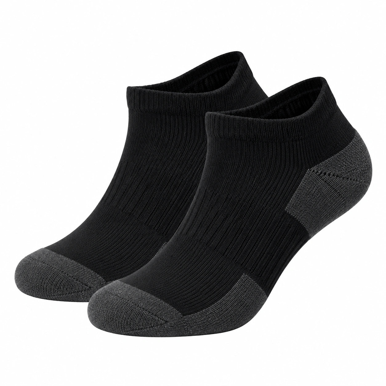 Chaussettes courtes noires et grises pour adultes