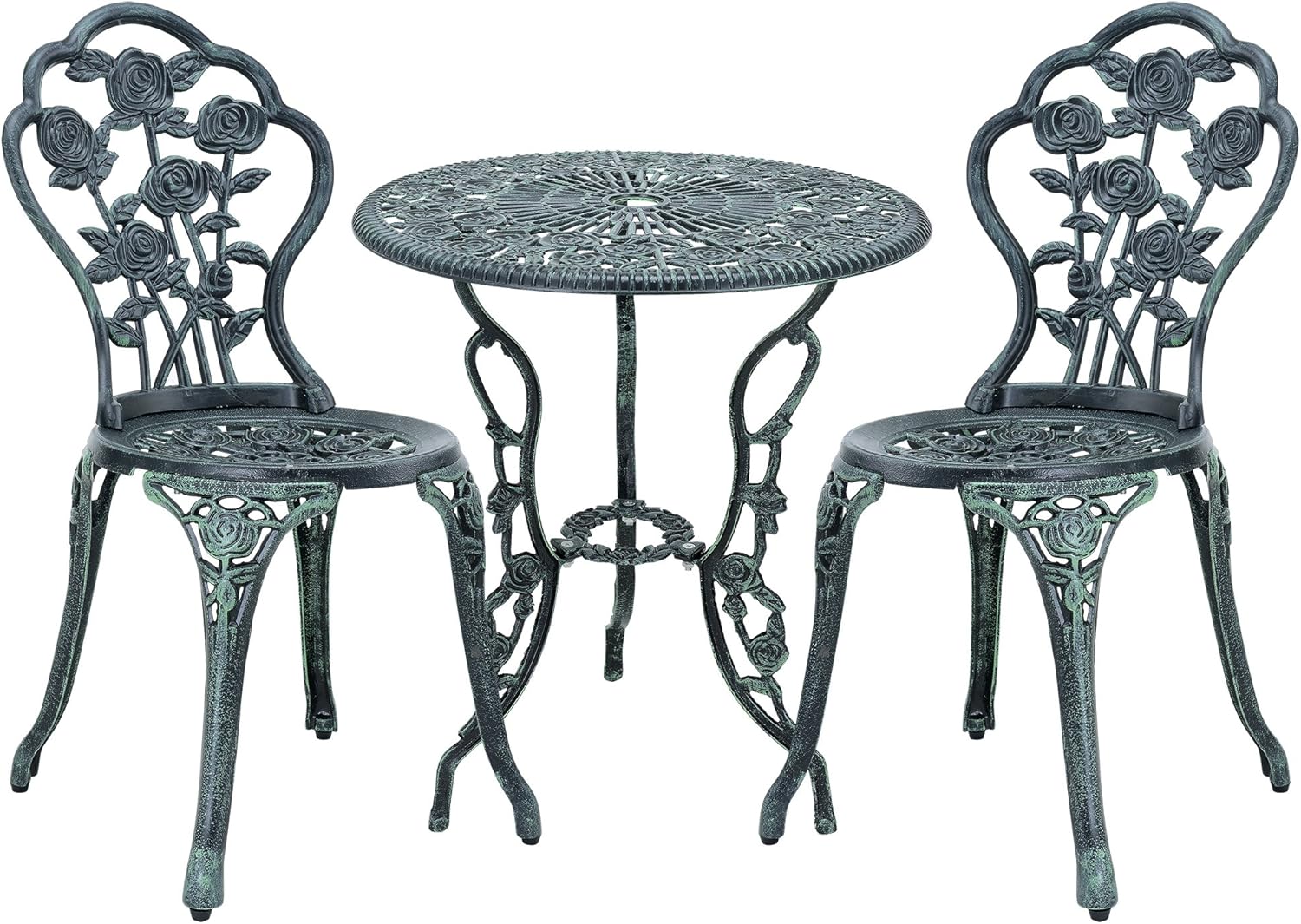 Ensembles de bistro – casa.pro, Set de Bistrot Style Vintage Ensemble de Table et de Chaises de Jardin Terrasse Patio Stable