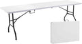 Rekkem Table rectangulaire 10-12 Personnes 244 cm – Ne pas dépasser le poids maximal autorisé de 170 kg, Blanc/Noir