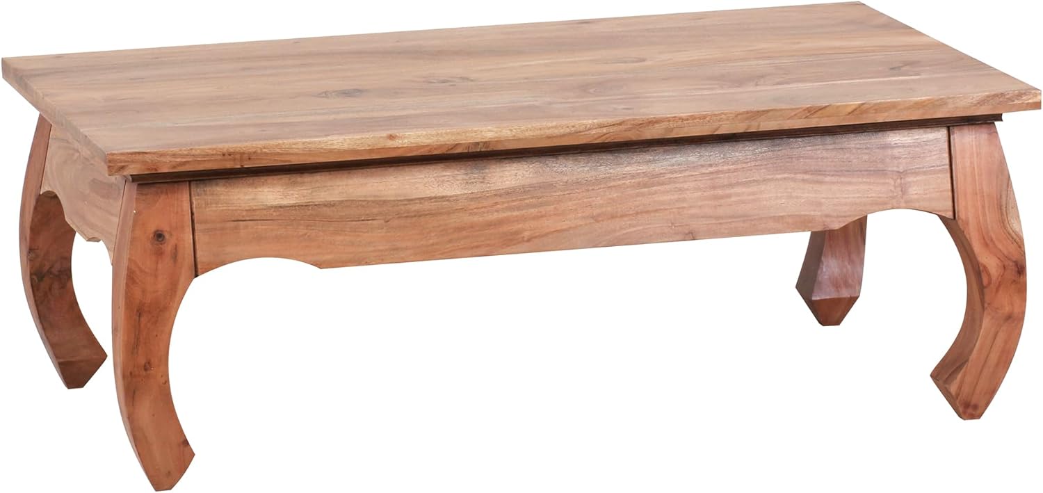 FineBuy Table Basse en Bois Massif d'Acacia - Table de Salon 110 x 40 x 60 cm – Tables basses, FineBuy Möbel zum Wohlfühlen, Marron