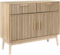 AltoBuy PAJAN - Buffet 2 Portes Effet Bois avec Tasseaux – Buffet 2 Portes Effet Bois avec Tasseaux de la gamme Pajan