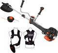 Fuxtec Débroussailleuse Thermique Professionnelle FX-PS152 52 cm3 3CV Système Anti Vibration - 2 en 1 – Noir/Orange