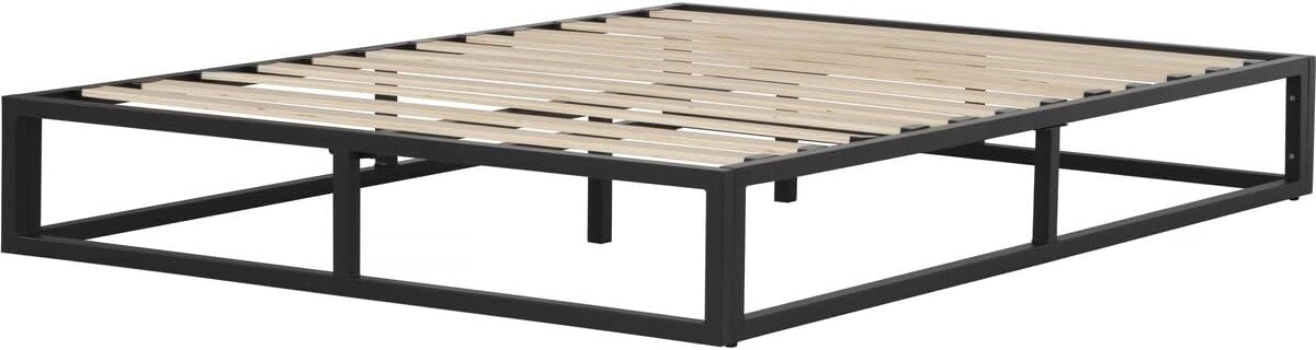Sommiers à lattes – Habitat et Jardin, Cadre de lit en métal 160 x 200 cm - Noir