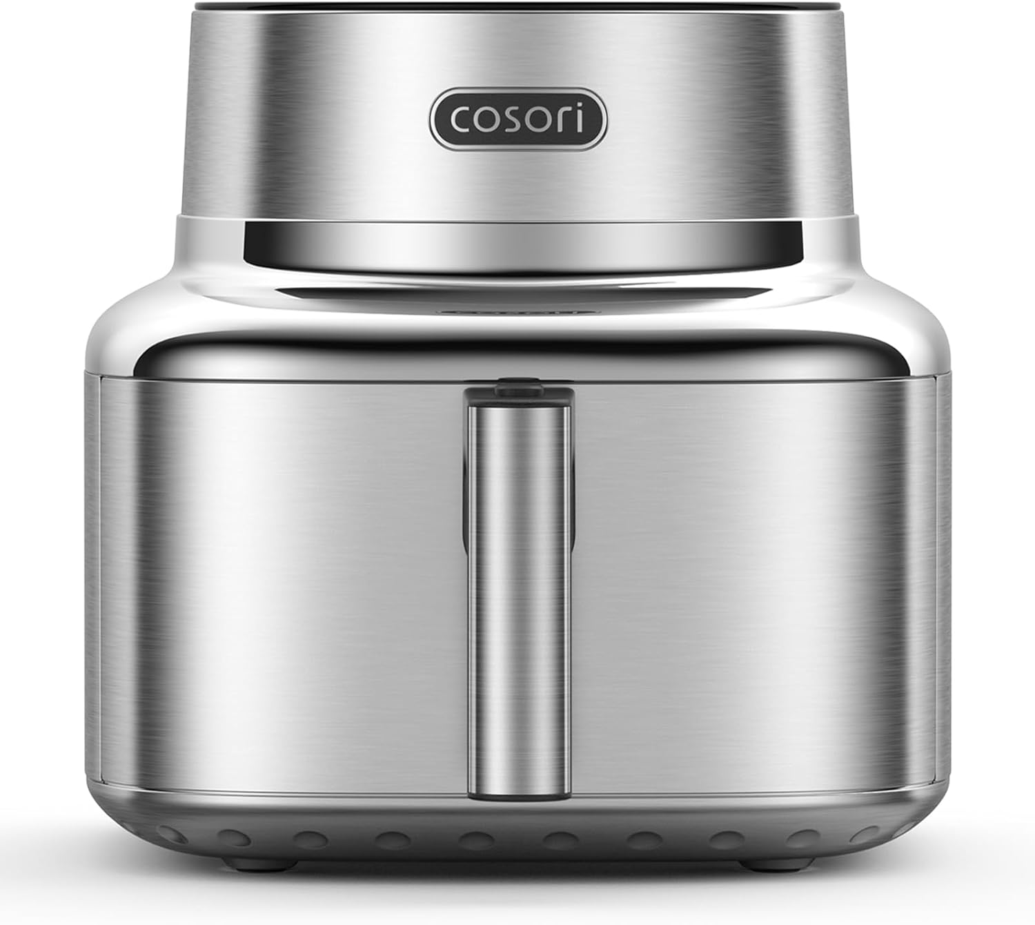 Friteuses à air – Cosori, ICONIC Airfryer, 2 L, 96% acier inoxydable, Air fryer 7-en-1, jusqu'à 61% d'économie d'énergie, 50+ recettes, Argent
