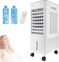 Réservoir 12L avec 2 Blocs de Glace – Rafraîchisseur d'air 4-en-1 Mobile sans Tuyau d'évacuation – Climatiseurs portables, Simsky