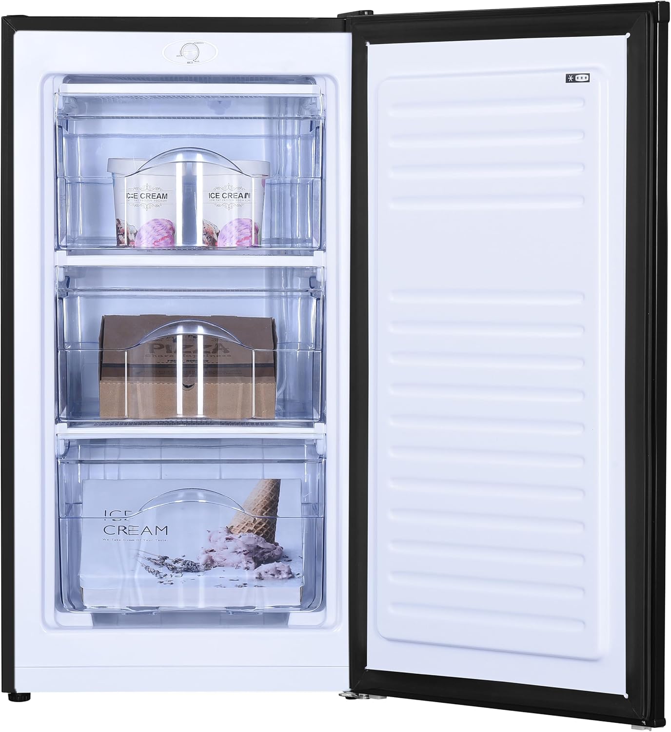 PR150DV Congélateur Table Top - 64L - Pose Libre - Classe D - Noir – PRIMO, Noir/Blanc