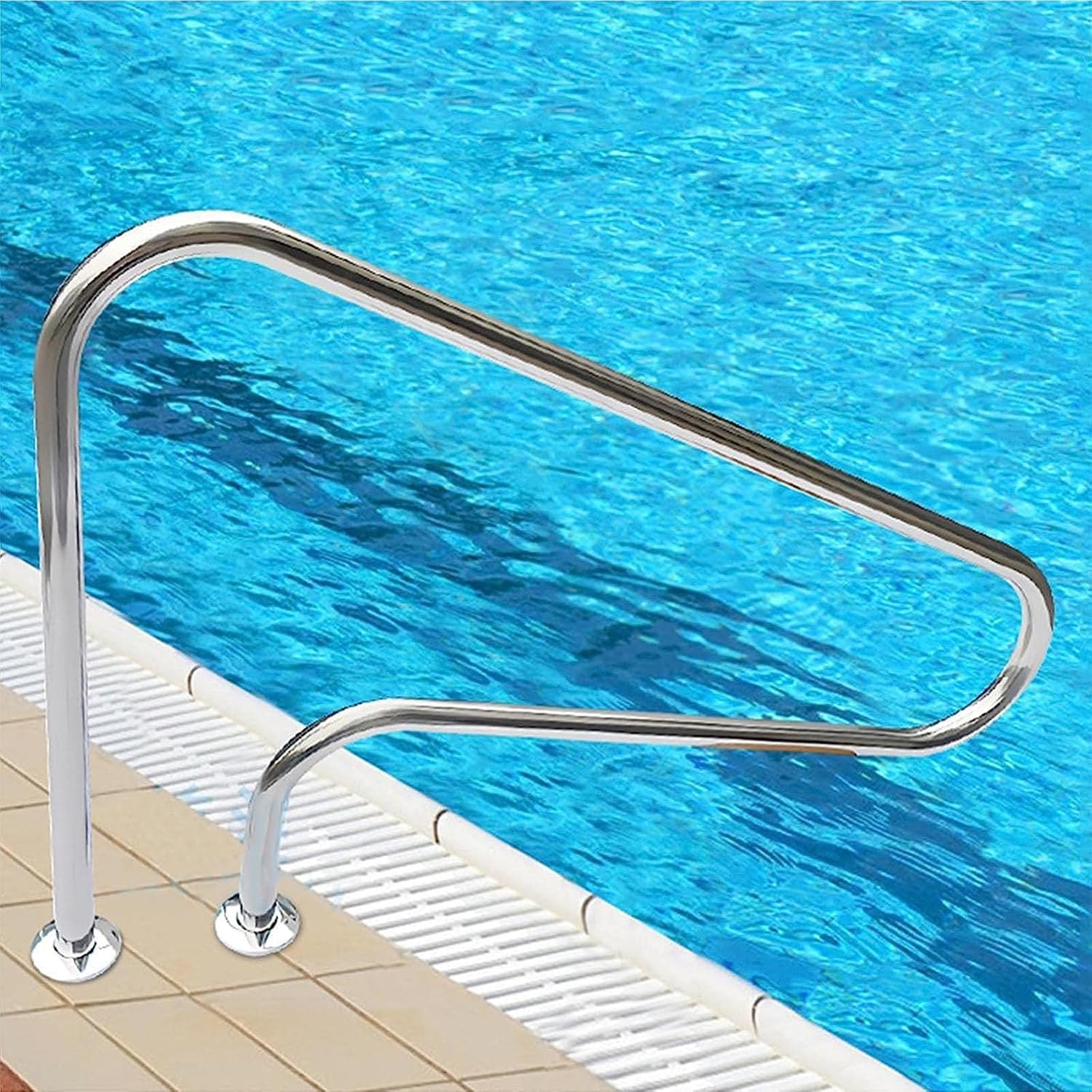 dimensions indiquées sont 120 x 74 cm (47 x 29 pouces) – Main Courante de Piscine en Acier Inoxydable 304 – Escaliers, WTAILYSOUE