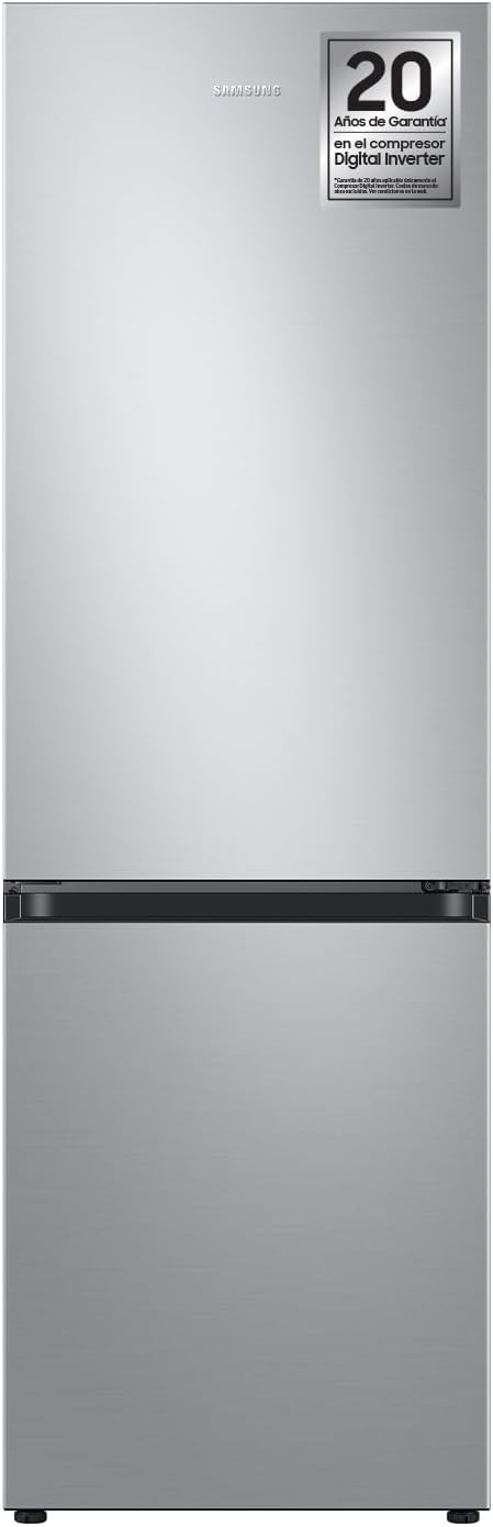 Dimensions (LxHxP) 59.5 x 185.3 x 65.8 cm – Réfrigérateur congélateur bas RB34C600CSA, Samsung, Argent