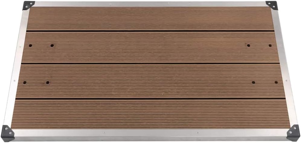 vidaXL Receveur de Douche Extérieur Bac à Douche de Jardin Receveur de Douche de Terrasse Piscine WPC – Douches de jardin