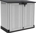 Keter 249317 Store it Out Nova Abri de jardin extérieur 132 x 71 – 5 cm, gris clair avec couvercle gris foncé, 5 x 113