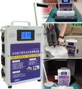 Groupes éléctrogènes – XDLYWUZIQ, Générateur à Manivelle 500w, L'extérieur, Générateur à Manivelle 200wh, 220v AC/DC/USB, L'urgence, Gris/Bleu