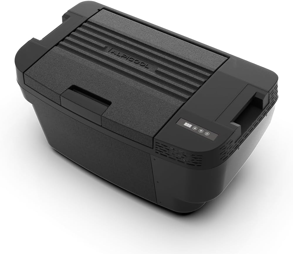 Glacières – Alpicool, TSL35 35L Glacière Electrique Voiture, pour dortoir, 12/24V congélateur et réfrigérateur, 20 à 20°C, Noir