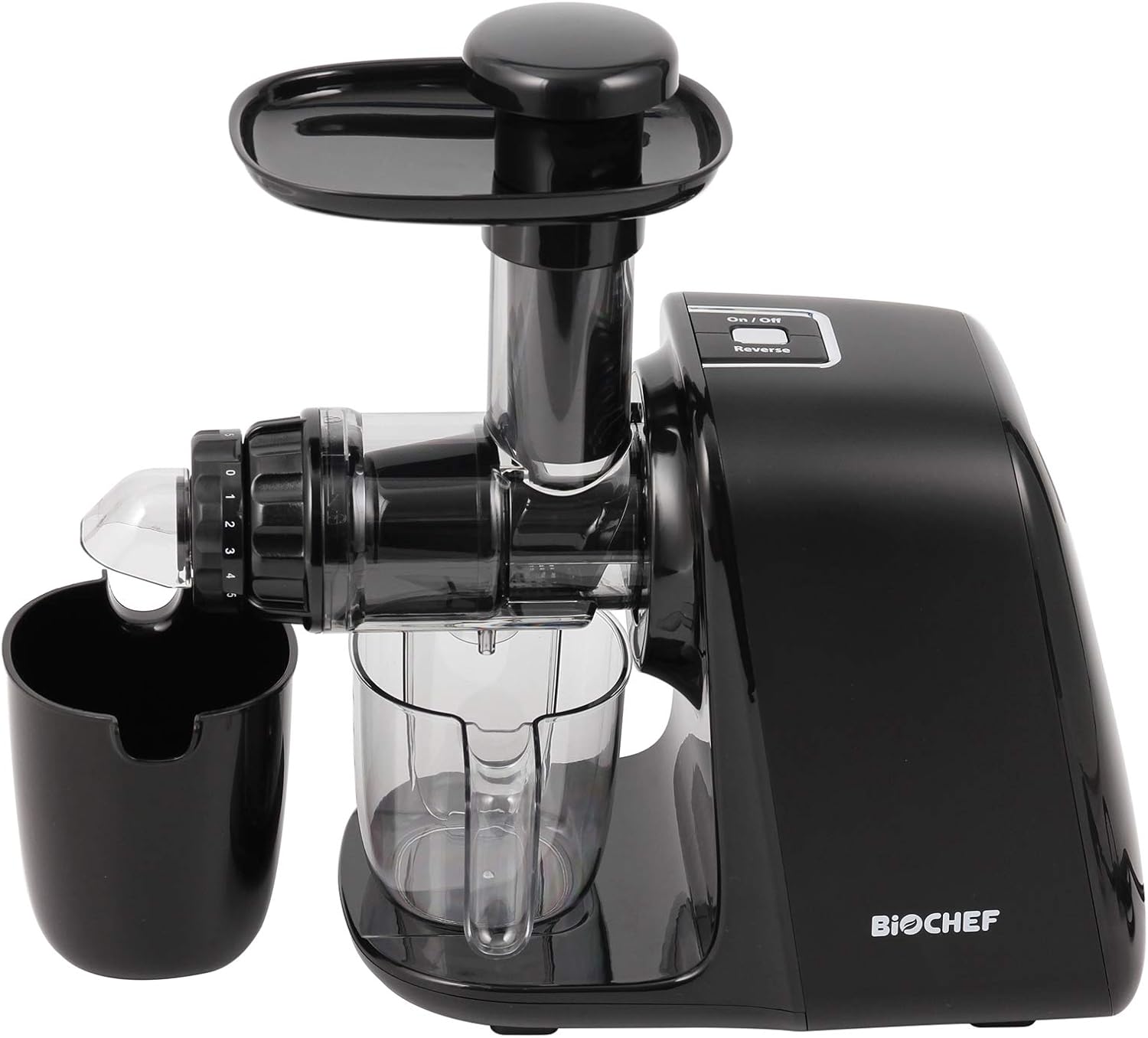 Bio Chef BioChef Axis Compact Cold Press Extracteur de jus – 150 W, Modifiez la pression avec laquelle les fruits et les légumes