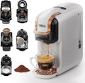 Machines à café 1 tasse – HIBREW, H2B Machine à café pour expresso, 5 en 1, boissons chaudes et froides, infusion froide, or chaud, poudre