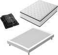 Matelas 160x200 et Parure de lit 4 pièces+Sommiers à Lattes avec 9 Pieds pour Adulte – Matelas à mémoire de Forme et sommier 160x200 Ensemble