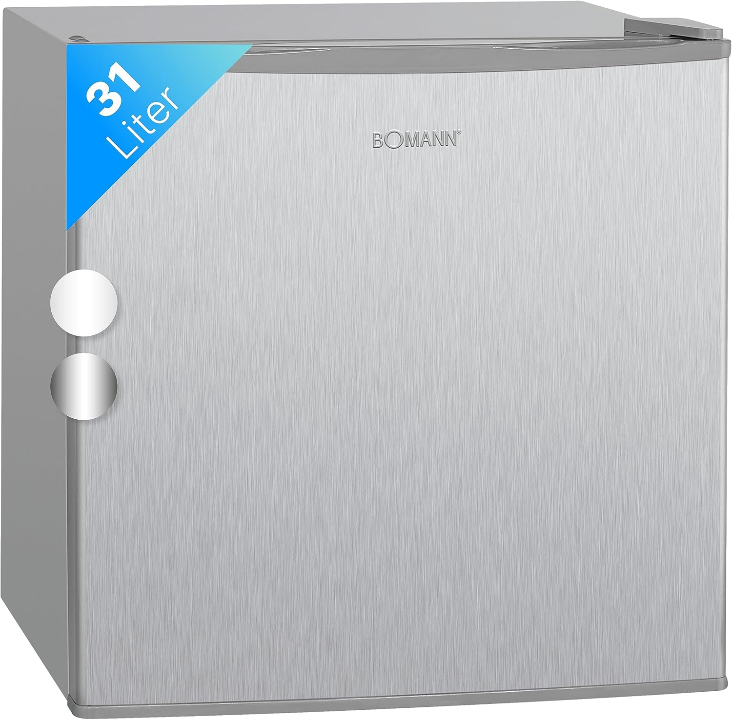 Mini congélateur avec marquage 4 étoiles – Congélateur Box 31L, Bomann, GB 341.1 inox, Congélateur avec rangement à grille