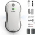 20 Chiffons en Microfibre – W5 Pro 6400 Pa Robot Laveur de Vitre – Robots aspirateurs, Tosima, Télécommande, Blanc Pur, Blanc/Gris