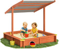 toit avec protection UV 50+ protège votre enfant des rayons directs du soleil – Spielwerk, Marron/Gris