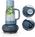 blender personnel avec mug de voyage amovible – BlendBoss Blender avec mug portatif, NINJA, Cyberspace DB351EUCY, Bleu/Gris