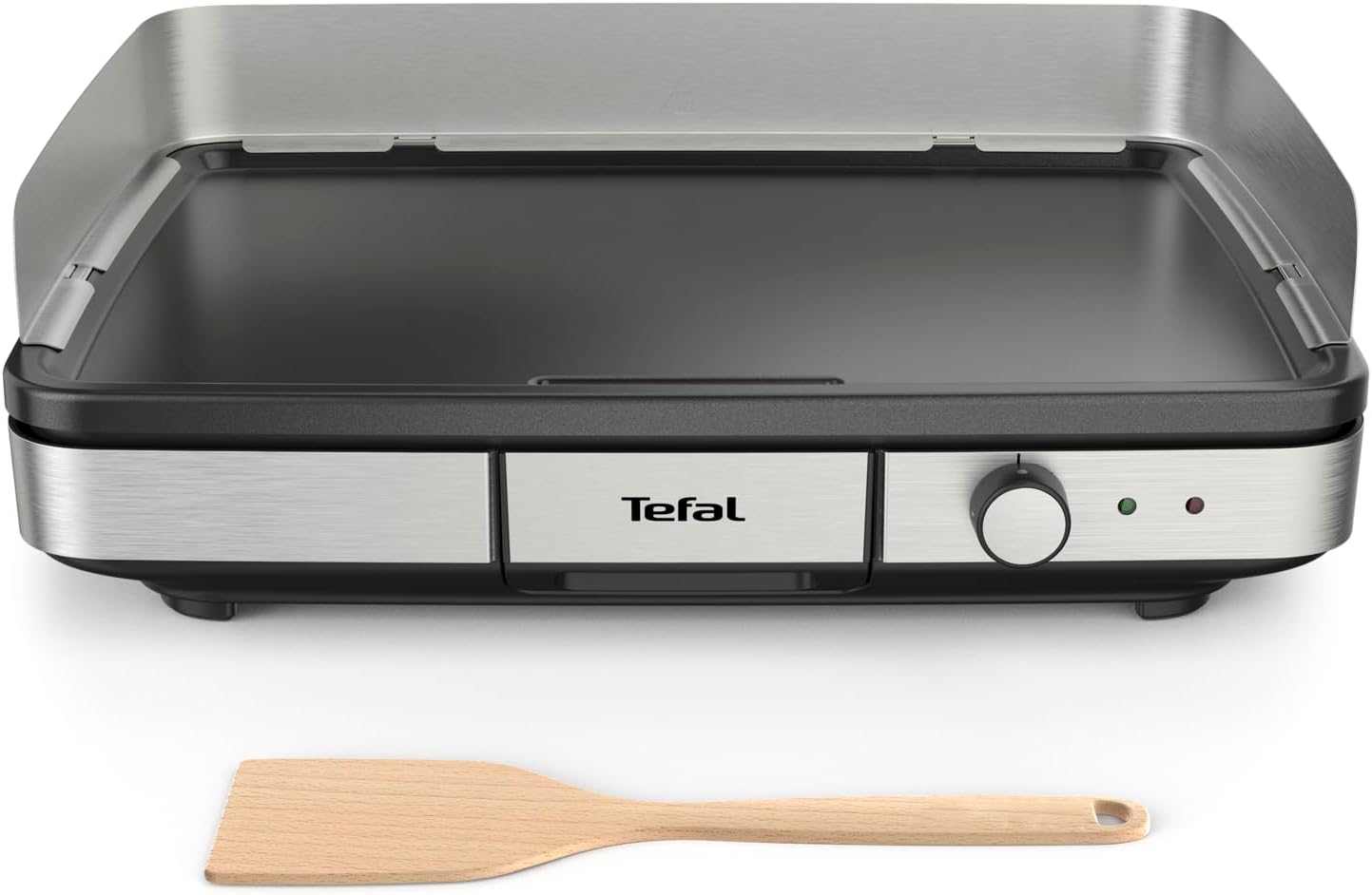 Maxi Plancha électrique extérieur et intérieur format XXL10/12 Personnes avec protection contre – Tefal, Argent/Noir