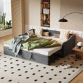 Mokylor Canapé lit 2 Places Convertible 90/180x200cm – lit gigogne avec sommier à Lattes, Matelas Non Inclus, Gris, Extensible, Pliant, Velours