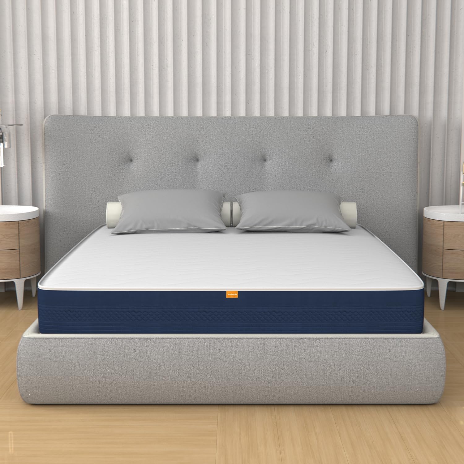 MiaSuite Matelas en Mousse à Mémoire de Forme 120x190 cm Hauteur 12 cm – 100% Fabriqué en Italie, Antiallergique, Mila