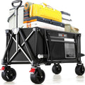: ce modèle pliable – Chariot à Main Pliable avec Frein de Roue Avant Amovible - Roues Larges - Poche latérale – Chariots à 2roues