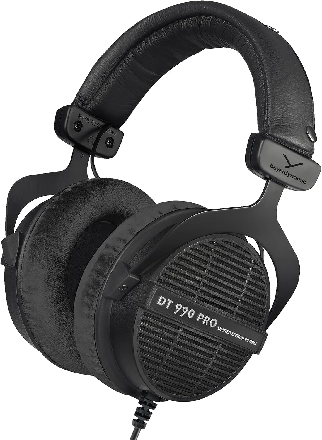 80 ohms – DT 990 Pro Casque Studio Supra-aural Filaire à câble unilatéral pour Le mixage – Casques de studio, beyerdynamic, Noir