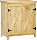 Outsunny Armoire de Jardin – Armoire de Rangement de Jardin, Placards et coffres de rangement