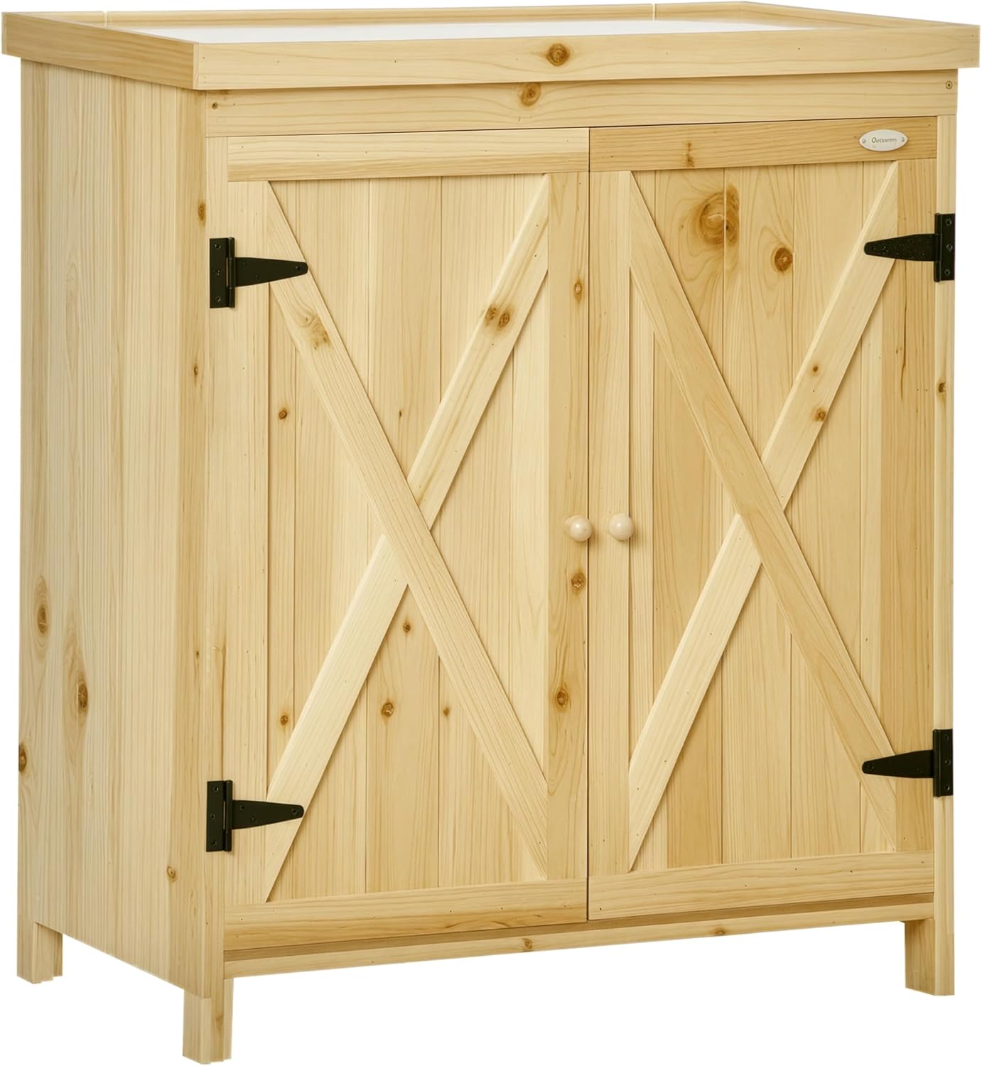 Outsunny Armoire de Jardin – Armoire de Rangement de Jardin, Placards et coffres de rangement