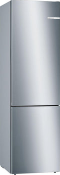 Bosch KGE39ALCA- Série 6 – 201 x 60 cm, Réfrigérateur combiné pose-libre, Inox, Argent