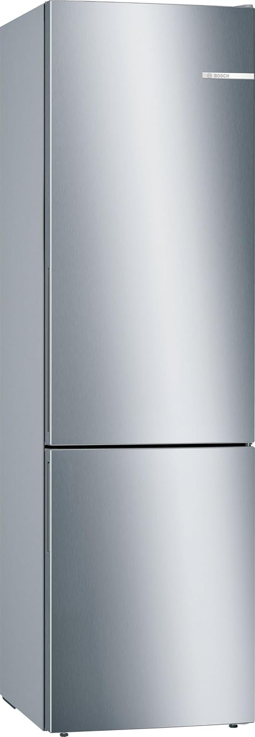 Bosch KGE39ALCA- Série 6 – 201 x 60 cm, Réfrigérateur combiné pose-libre, Inox, Argent