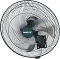 Ventilateurs muraux – Fanelite, Ventilateur mural 45T-W - Diamètre 45 cm - 3 vitesses - Avec cordons - Oscillant ou fixe, Noir/Gris