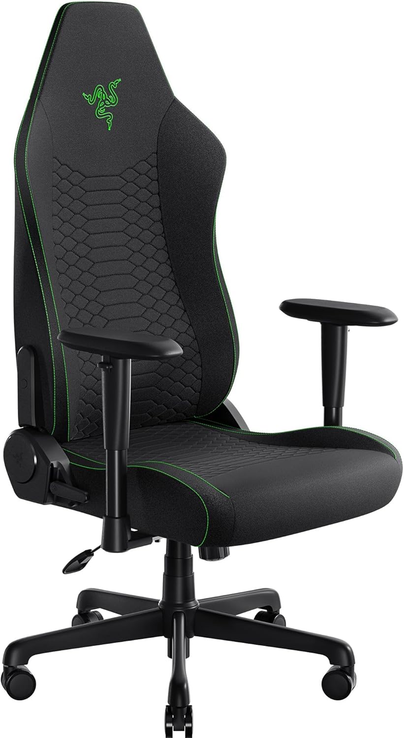 accoudoirs en 2D – Iskur V2 X - Essential Gaming Chair avec Support Lombaire intégré (Coussins en Mousse moulée – Chaises de Gamer